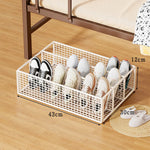 Shoe Organizer Under-Bed Divided Ventilated Metal Mesh