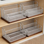 Shoe Organizer Under-Bed Pull-Out Steel Wire Basket