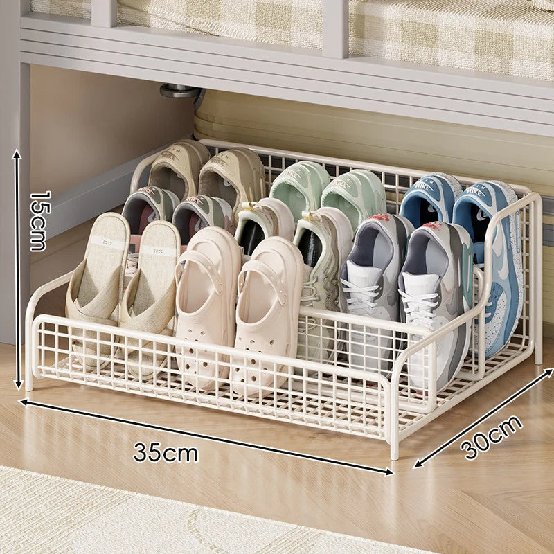 Shoe Organizer Under-Bed Sliding Ventilated Metal Mesh