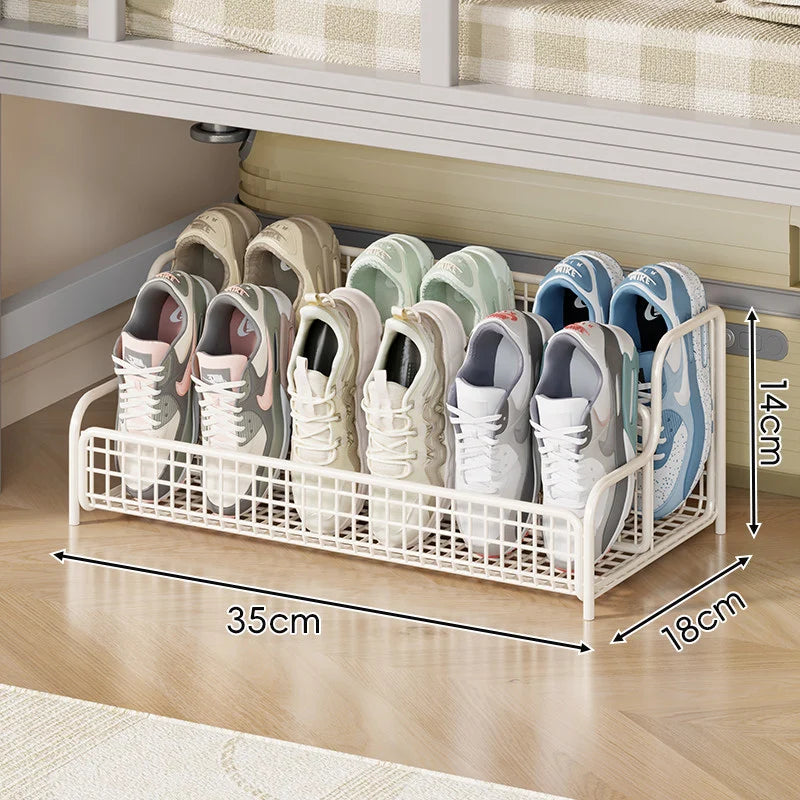 Shoe Organizer Under-Bed Sliding Ventilated Metal Mesh