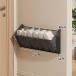 Shoe Organizer Wall-Mounted Steel Mesh Space-Saving