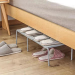 Shoe Rack Adjustable Width Tool-Free Assembly Space-Saving Storage