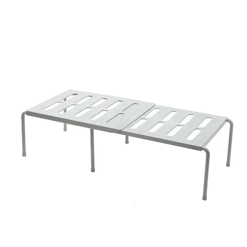 Shoe Rack Adjustable Width Tool-Free Assembly Space-Saving Storage