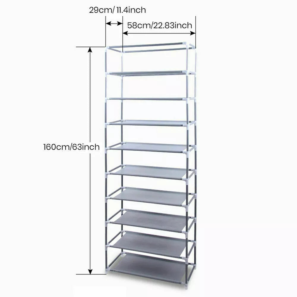 Shoe Rack Cabinet Self-Standing Non-Woven Roll-Up Cover