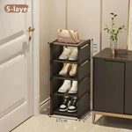 Shoe Rack Corner Design Stackable Tool-Free Assembly