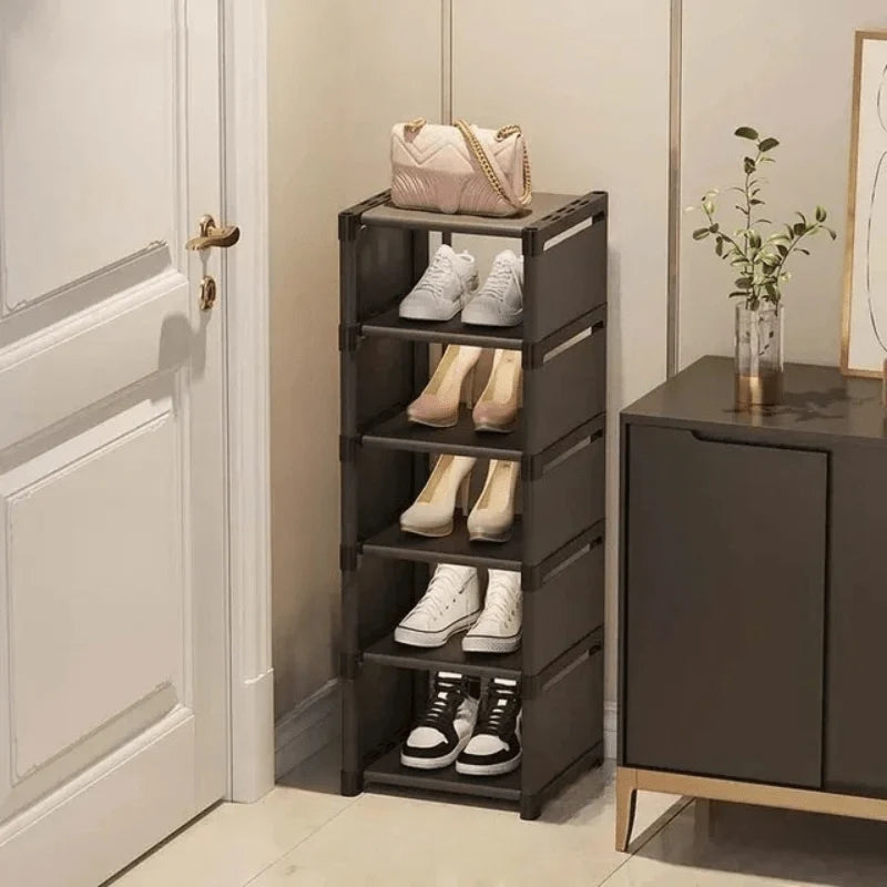 Shoe Rack Corner Design Stackable Tool-Free Assembly