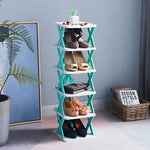 Shoe Rack Foldable Multi-Tier Space-Saving Storage