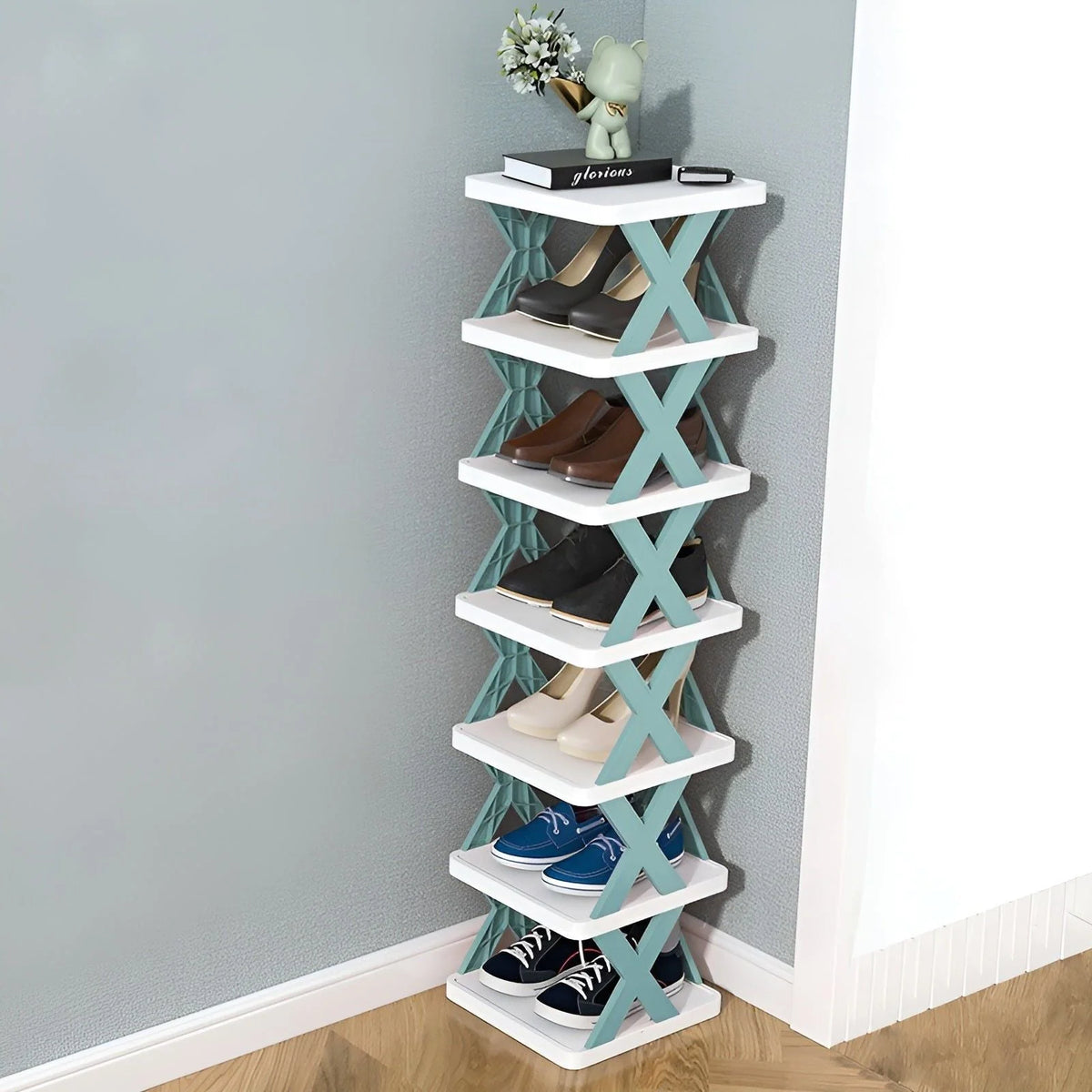 Shoe Rack Foldable Multi-Tier Space-Saving Storage