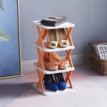 Shoe Rack Foldable Multi-Tier Space-Saving Storage