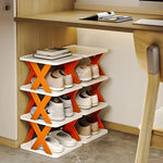 Shoe Rack Foldable Space-Saving Multi-Purpose Storage No Assembly Required