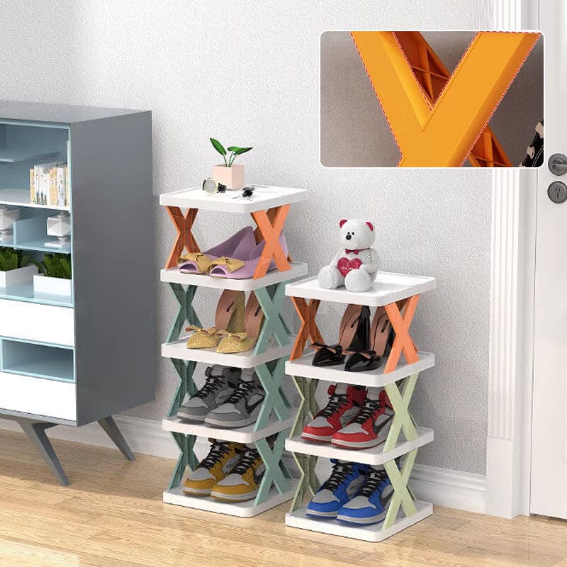 Shoe Rack Multi-Tier Space-Saving Clear Panels