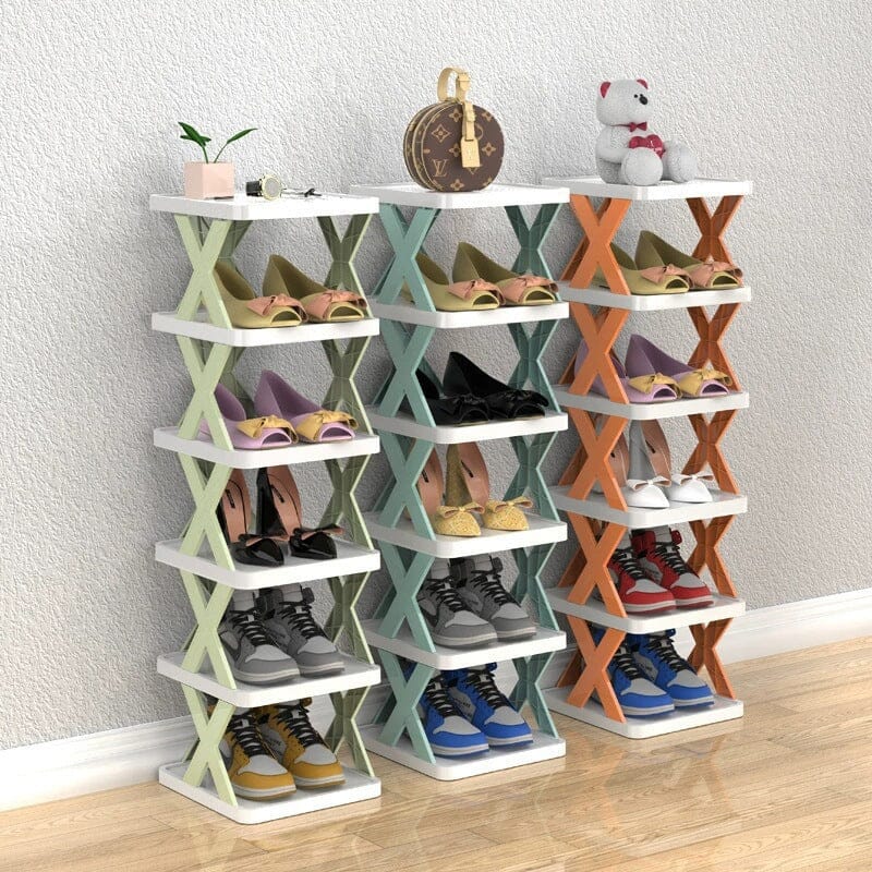 Shoe Rack Multi-Tier Space-Saving Clear Panels