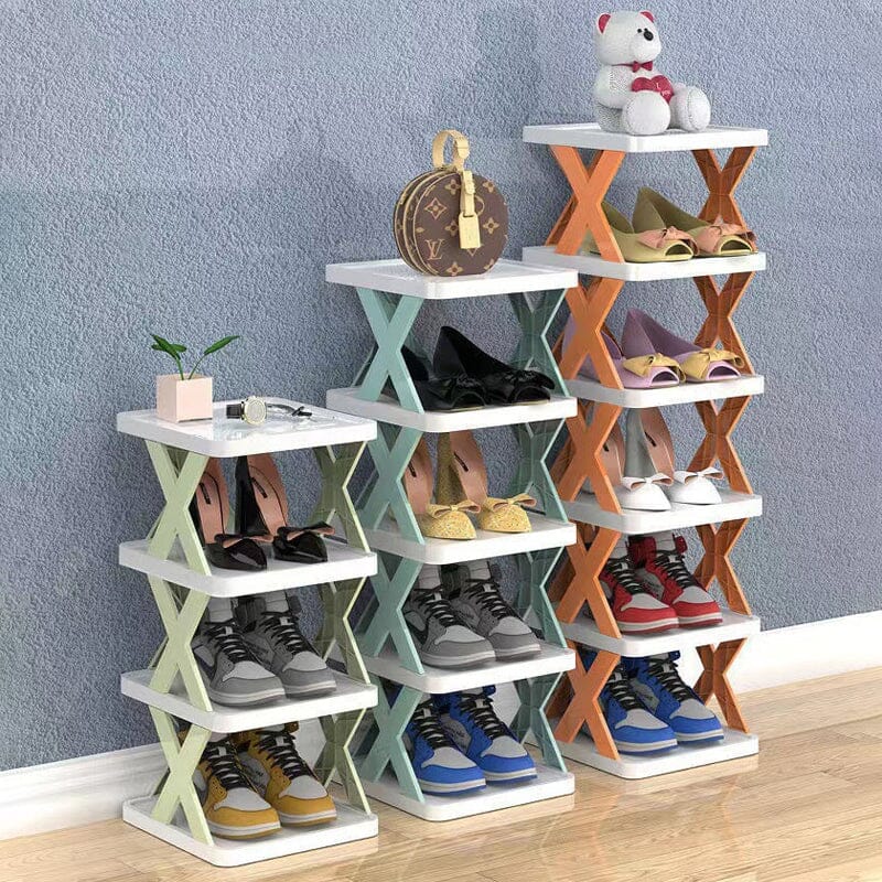 Shoe Rack Multi-Tier Space-Saving Clear Panels