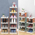 Shoe Rack Multi-Tier Space-Saving Clear Panels