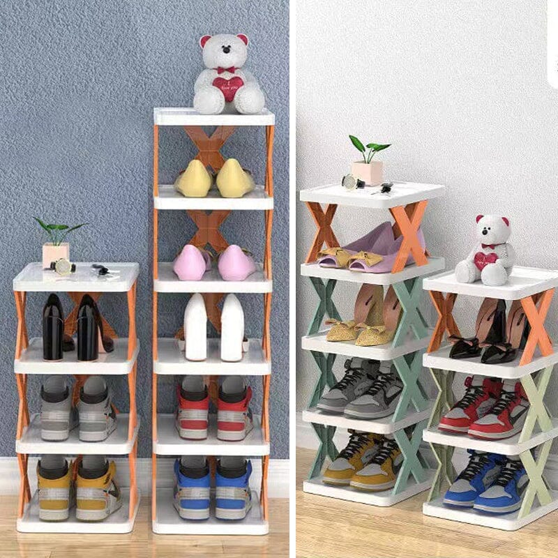 Shoe Rack Multi-Tier Space-Saving Clear Panels