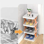Shoe Rack Multi-Tier Space-Saving Clear Panels