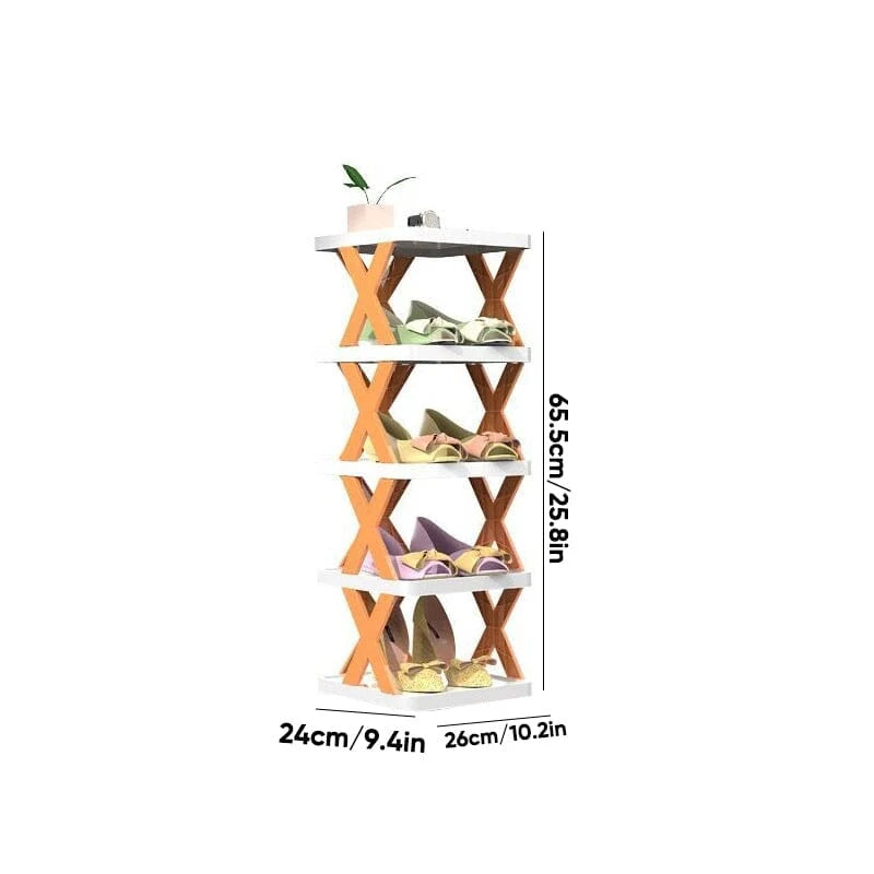 Shoe Rack Multi-Tier Space-Saving Clear Panels