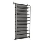 Shoe Rack Organizer 10-Tier Metal Mesh Over-Door & Wall-Mounted