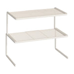 Shoe Rack Riser Powder-Coated Steel Space-Saving Tiered Design