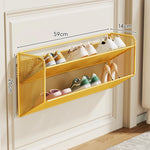 Shoe Rack Wall-Mounted Fold-Down Ventilated Metal Mesh
