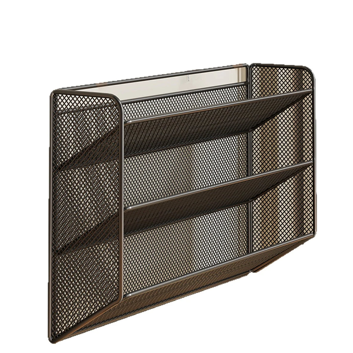 Shoe Rack Wall-Mounted Fold-Down Ventilated Metal Mesh