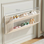 Shoe Rack Wall-Mounted Fold-Down Ventilated Metal Mesh