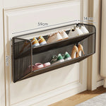 Shoe Rack Wall-Mounted Fold-Down Ventilated Steel Mesh
