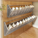 Shoe Rack Wall-Mounted Slim Ventilated Metal Mesh