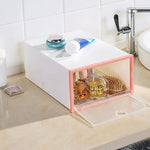 Shoe Storage Box Clear Drop-Front Stackable