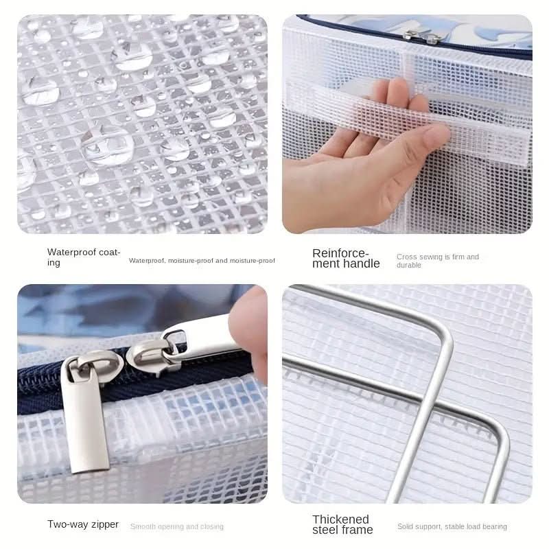 Shoe Storage Box Clear Stackable Ventilated Waterproof Protection