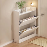 Shoe Storage Cabinet Slim Space-Saving Concealed Storage