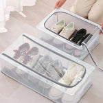 Shoe Storage Organizer Clear Stackable Foldable