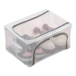 Shoe Storage Organizer Clear Stackable Foldable