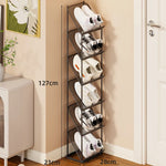 Shoe Storage Rack Steel Mesh Slim Vertical Design