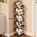 Shoe Storage Rack Steel Mesh Slim Vertical Design
