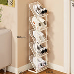Shoe Storage Rack Steel Mesh Slim Vertical Design