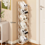Shoe Storage Rack Steel Mesh Slim Vertical Design