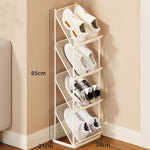 Shoe Storage Rack Steel Mesh Slim Vertical Design