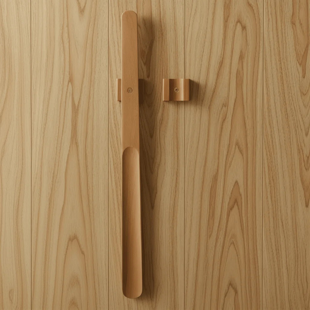Shoehorn Solid Walnut Wood Extra-Long with Integrated Magnet