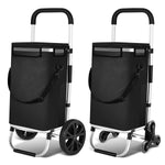 Shopping Trolley Foldable Insulated Cooling Compartment