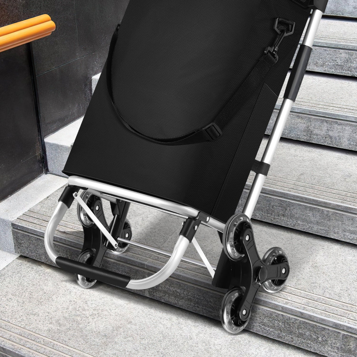 Shopping Trolley Foldable Insulated Cooling Compartment