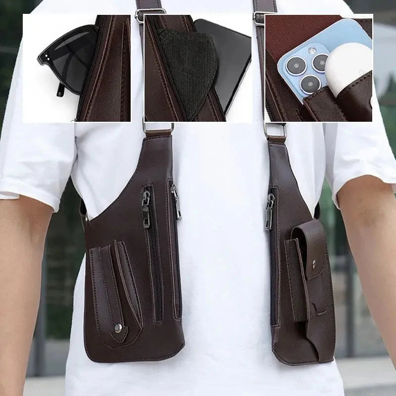 Shoulder Bag Anti-Theft Water-Resistant PU Leather