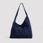 Shoulder Bag Soft Suede Roomy Interior Wide Strap