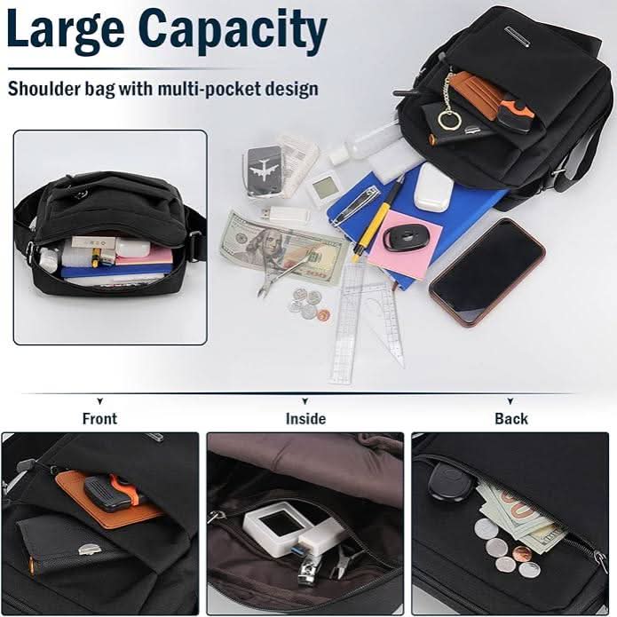 Shoulder Bag Water-Repellent Anti-Theft Adjustable Strap
