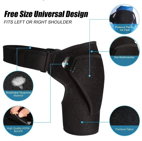 Shoulder Brace Adjustable Compression Breathable Neoprene