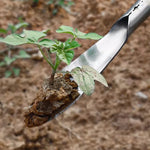 Shovel Stainless Steel Double Edged Wooden Handle