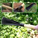 Shovel Stainless Steel Double Edged Wooden Handle