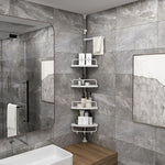 Shower Caddy Height-Adjustable Rust-Resistant Stainless Steel