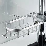 Shower Caddy No-Drill Round Pipe Mount Rustproof Aluminum With Hooks