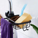 Shower Caddy No-Drill Round Pipe Mount Rustproof Aluminum With Hooks